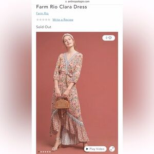 NWT Anthropologie Farm Rio Clara dress xs